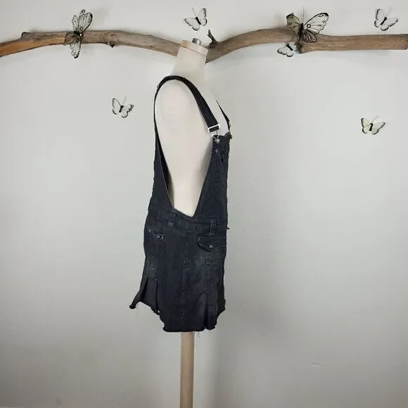 Candies 90s pleated overall denim dress - Picture 4 of 7